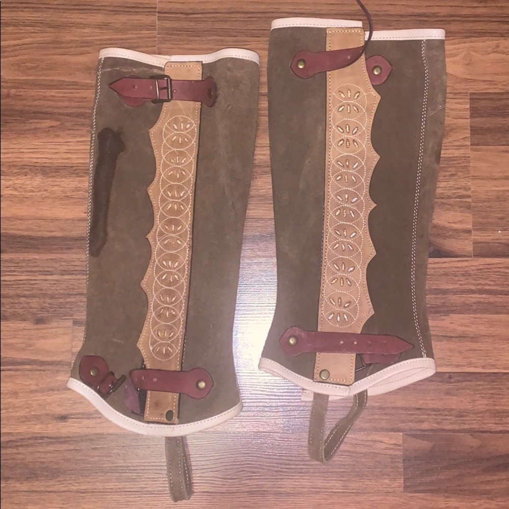 Shade horse back riding half chaps